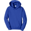 Custom Port & Co Youth Fan Favorite Fleece Pullover Hooded Sweatshirt. True Royal Blue