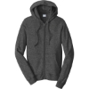 Custom Port & Co Fan Favorite Fleece Full-Zip Hooded Sweatshirt. Dark Hthr Grey