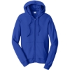 Custom Port & Co Fan Favorite Fleece Full-Zip Hooded Sweatshirt. True Royal Blue