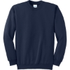 Custom Port & Co Essential Fleece Crewneck Sweatshirt. Navy Blue