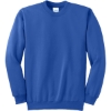 Custom Port & Co Essential Fleece Crewneck Sweatshirt. Royal Blue
