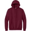 Custom Port & Co Essential Fleece Pullover Hooded Sweatshirt. Cardinal Red
