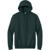 Custom Port & Co Essential Fleece Pullover Hooded Sweatshirt. Dark Green