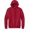 Custom Port & Co Essential Fleece Pullover Hooded Sweatshirt. Red