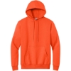Custom Port & Co Essential Fleece Pullover Hooded Sweatshirt. Safety Orange
