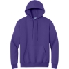 Custom Port & Co Tall Essential Fleece Pullover Hooded Sweatshirt. Purple