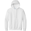 Custom Port & Co Tall Essential Fleece Pullover Hooded Sweatshirt. White