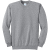 Custom Port & Co Tall Essential Fleece Crewneck Sweatshirt. Athletic Heather Gray