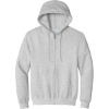Custom Port & Co Essential Fleece Full-Zip Hooded Sweatshirt. Ash