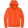 Custom Port & Co Essential Fleece Full-Zip Hooded Sweatshirt. Safety Orange