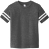 Custom Rabbit Skins Toddler Football Fine Jersey Tee. Vintage Smoke Gray/Blended White