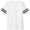 Custom Rabbit Skins Toddler Football Fine Jersey Tee. White/Black