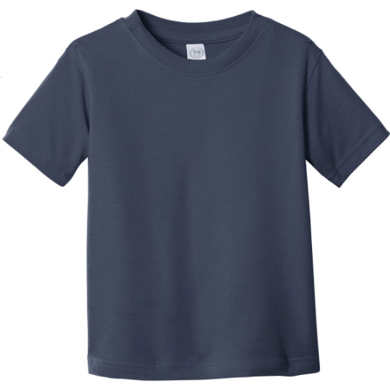 Custom Rabbit Skins Toddler Fine Jersey Tee. Navy Blue