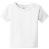 Custom Rabbit Skins Infant Fine Jersey Tee. White