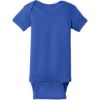 Custom Rabbit Skins Infant Short Sleeve Baby Rib Bodysuit. Royal Blue