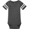 Custom Rabbit Skins Infant Football Fine Jersey Bodysuit. Vintage Smoke Gray/Blended White