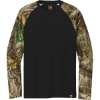 Custom Russell Outdoors Realtree Colorblock Performance Long Sleeve Tee Blk/RTEdge