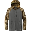 Custom Russell Outdoors Realtree Performance Colorblock Full-Zip Hoodie Magnet Gray/Realtree EDGE™ Camo