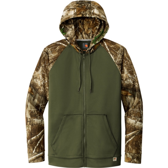 Custom Russell Outdoors Realtree Performance Colorblock Full-Zip Hoodie OvDbG/RTEd