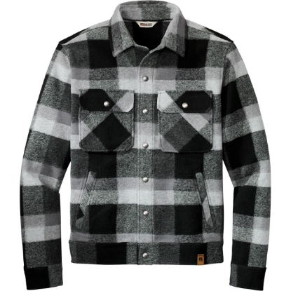 Custom Russell Outdoors Basin Jacket Deep Black/White/Gray Plaid
