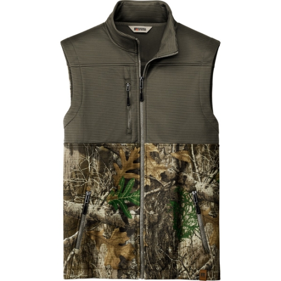 Custom Russell Outdoors Realtree Atlas Colorblock Soft Shell Vest CrgBr/RTEd