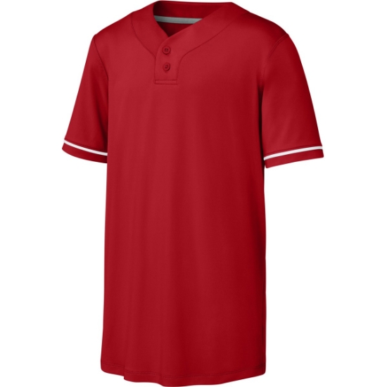 Custom Richardson Youth Select 2-Button Baseball Jersey Red