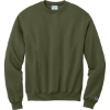 Custom Champion Powerblend Crewneck Sweatshirt. Fresh Olive Green