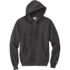 Custom Champion Powerblend Full-Zip Hoodie. Charcoal Heather Gray