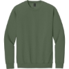 Custom Gildan Softstyle Crewneck Sweatshirt Military Green