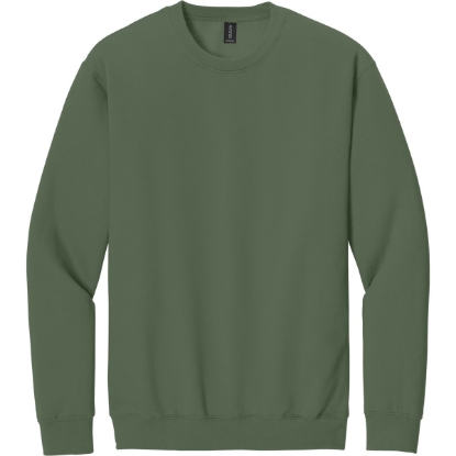 Custom Gildan Softstyle Crewneck Sweatshirt Military Green