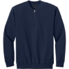 Custom Gildan Softstyle Midweight Fleece 1/4-Zip Navy Blue