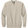 Custom Gildan Softstyle Midweight Fleece 1/4-Zip Sand Beige