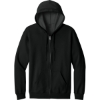 Custom Gildan Softstyle Midweight Fleece Full-Zip Hooded Sweatshirt Black