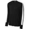 Custom Sport-Tek Competitor United Long Sleeve Crew Black/White