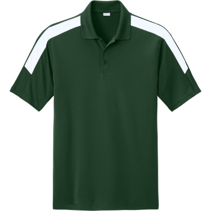 Custom Sport-Tek Competitor United Polo Forest Green/White
