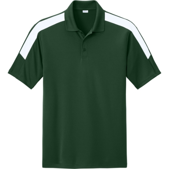 Custom Sport-Tek Competitor United Polo Forest Green/White