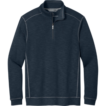 Custom Tommy Bahama Tobago Bay 1/2-Zip Blue Note