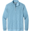 Custom Tommy Bahama Tobago Bay 1/2-Zip Light Sky Blue