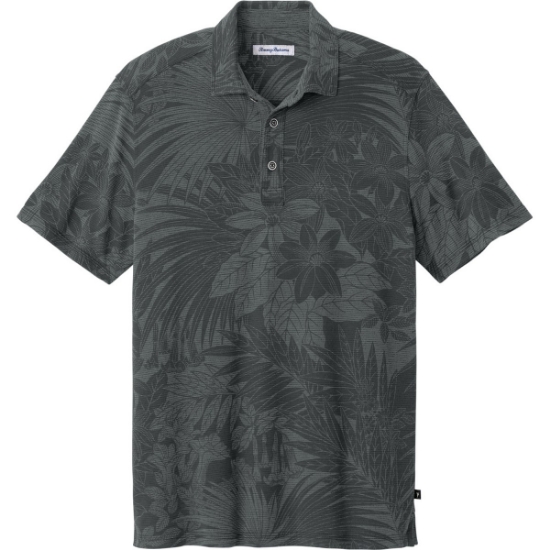 Custom Tommy Bahama Santiago Paradise Polo Coal Gray