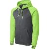 Custom Sport-Tek Sport-Wick Varsity Fleece Full-Zip Hooded Jacket. Dk Smk Gry/Lim