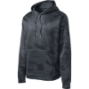 Custom Sport-Tek Sport-Wick CamoHex Fleece Hooded Pullover. Dk Smoke Grey