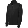 Custom Sport-Tek Sport-Wick Fleece Full-Zip Jacket. Black