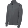 Custom Sport-Tek Sport-Wick Fleece Full-Zip Jacket. Dark Smk Grey