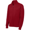 Custom Sport-Tek Sport-Wick Fleece Full-Zip Jacket. Deep Red