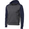 Custom Sport-Tek Tech Fleece Colorblock 1/4-Zip Hooded Sweatshirt. Grph Hea/TrNvy