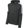 Custom Sport-Tek Sport-Wick Fleece United Pullover Hoodie Iron Gray/White
