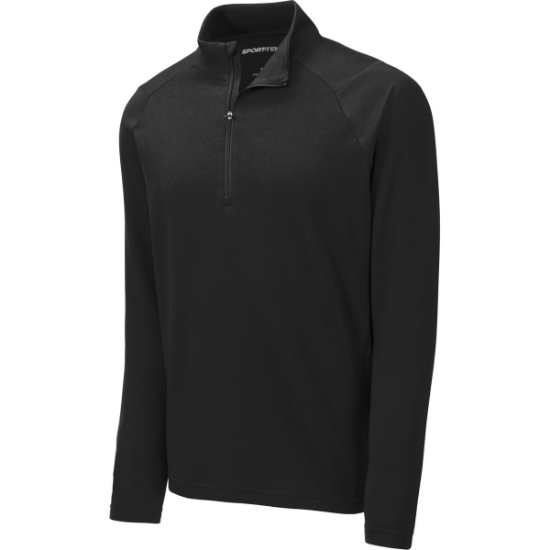 Custom Sport-Tek Lightweight French Terry 1/4-Zip Pullover. Black