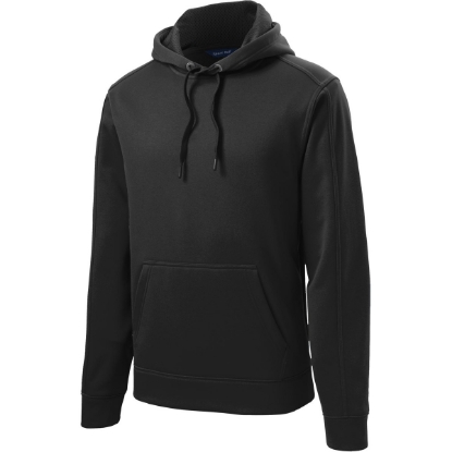 Custom Sport-Tek Repel Fleece Hooded Pullover. Black
