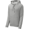 Custom Sport-Tek PosiCharge Tri-Blend Wicking Fleece Hooded Pullover. Light Grey Hth