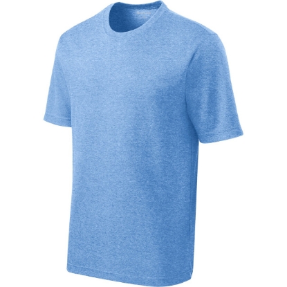 Custom Sport-Tek PosiCharge RacerMesh Tee. True Royal Blue Heather